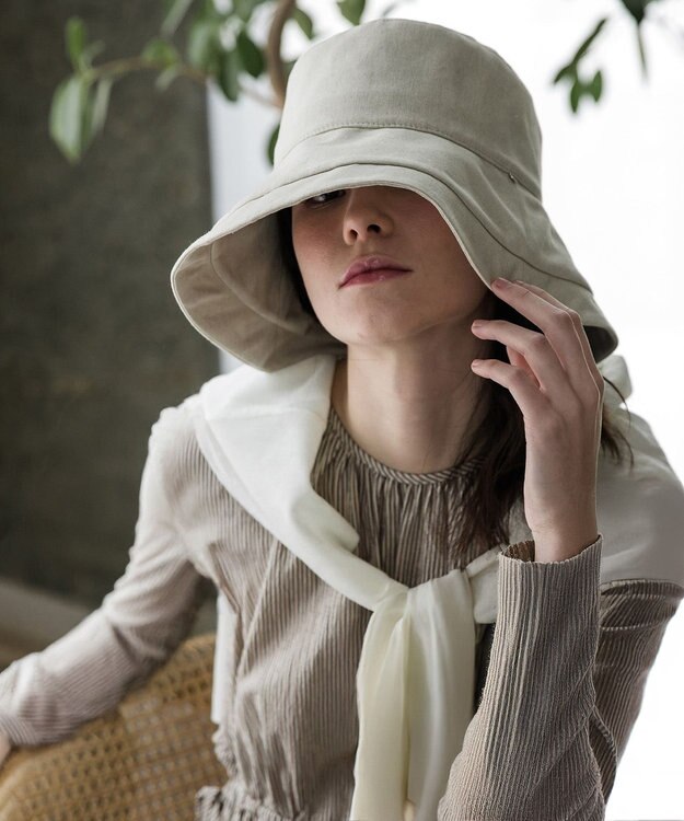 MOONBAT 【一級遮光/UVカット】UVラフィネハット（つばの広さノーマル）速乾/接触冷感/手洗いOK/サイズ調整可能/抗菌防臭加工 オフホワイト