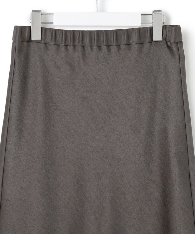 23区 L 【VERY11月号掲載/洗える】ヴィンテージダブルサテン ナロー スカート グレー系