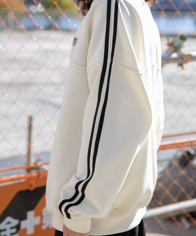 WEGO ヘビーウエイトラインスリーブプルオーバー オフホワイト