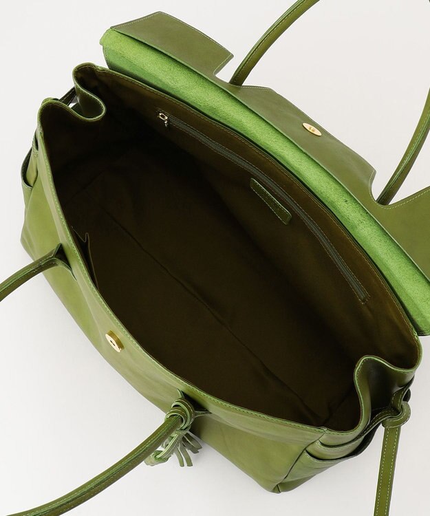 UNBILLION 【テレビ ドラマ着用アイテム】perche 姫路オイルレザーフラップ付きトートバッグ OL