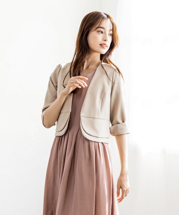 Tiaclasse L 【新色追加・洗える】バックリボンジャレロ ベージュ