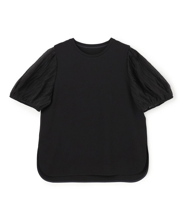 UNFILO L BEAUTY FORM-T タックスリーブ Tシャツ ブラック