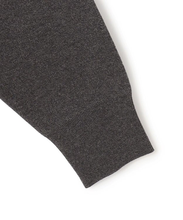 23区 L 【Lサイズ限定/洗える】ヴィスコースストレッチ ニット パーカー グレー系