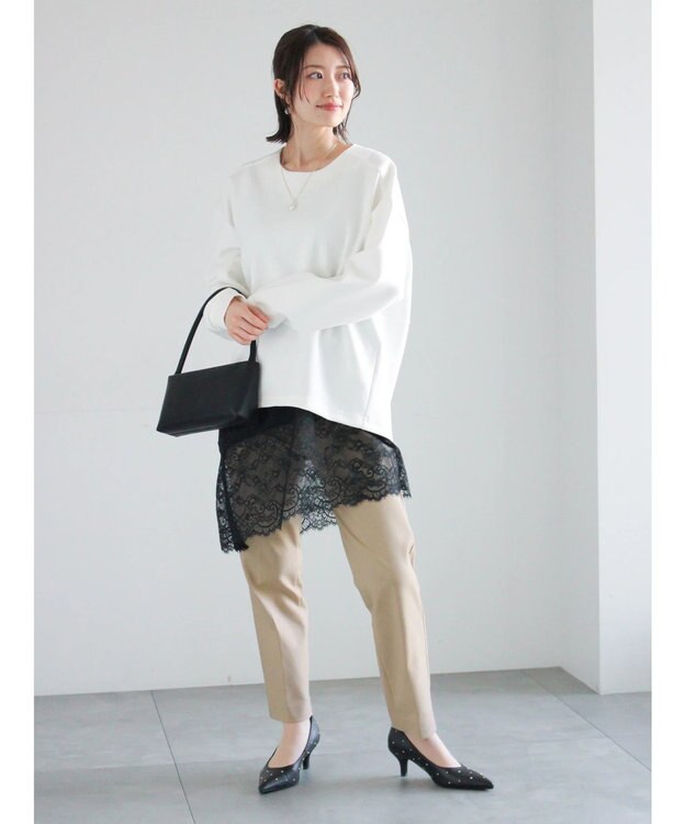 Te chichi ストレッチテーパードパンツ ベージュ