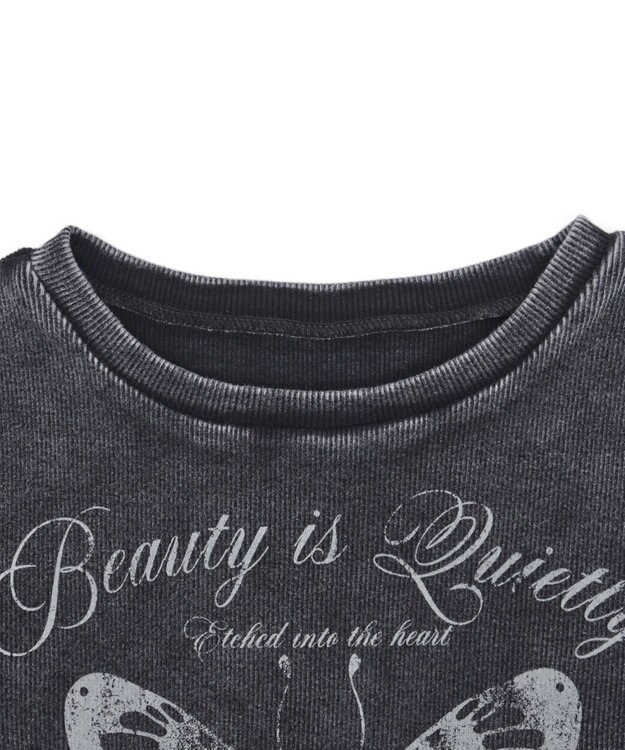 WEGO ヴィンテージウォッシュグラフィックリブT 柄1