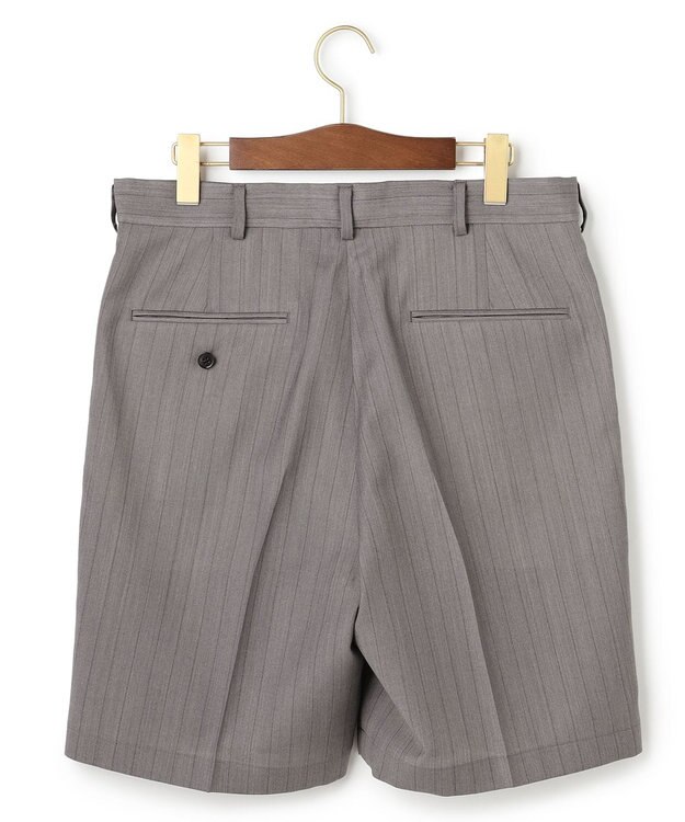 J.PRESS MEN 【J.PRESS ORIGINALS】Hight Twist T/W Toropical 2 Tuck Shorts ライトグレー系1