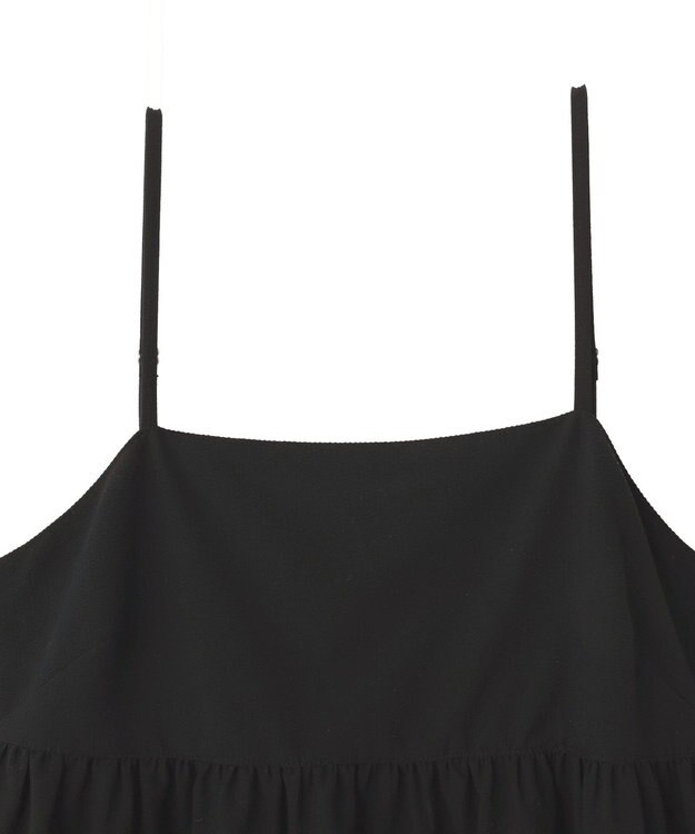 AMERICAN HOLIC 【選べる丈】【イージーケア】サッカーキャミワンピース Black