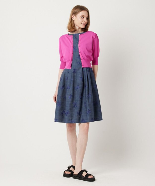 TOCCA 【接触冷感・UV90%以上カット・洗える】BALOON カーディガン ピンク系