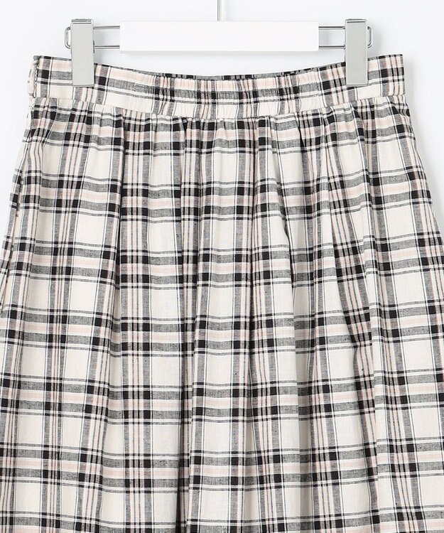 J.PRESS LADIES 【洗える】BEZ Cリネンマドラス スカート ピンク系3