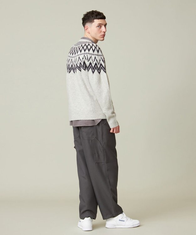 J.PRESS YORK STREET 【UNISEX】FOXMIXノルディック ニット ライトグレー系5