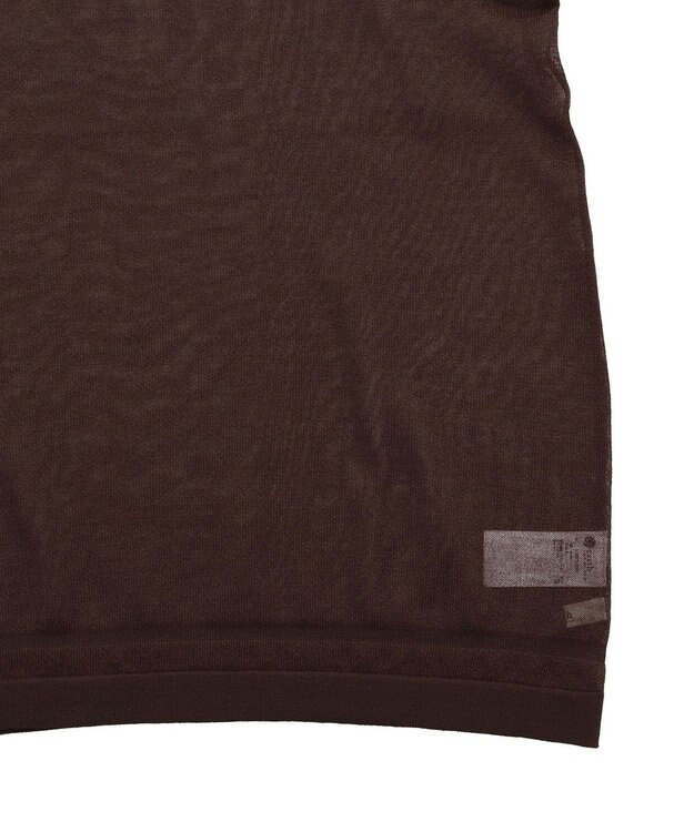 earth music&ecology シアーポロプルオーバー Brown