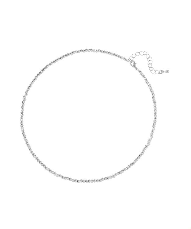 AMERICAN HOLIC スリムメタルビーズネックレス Silver
