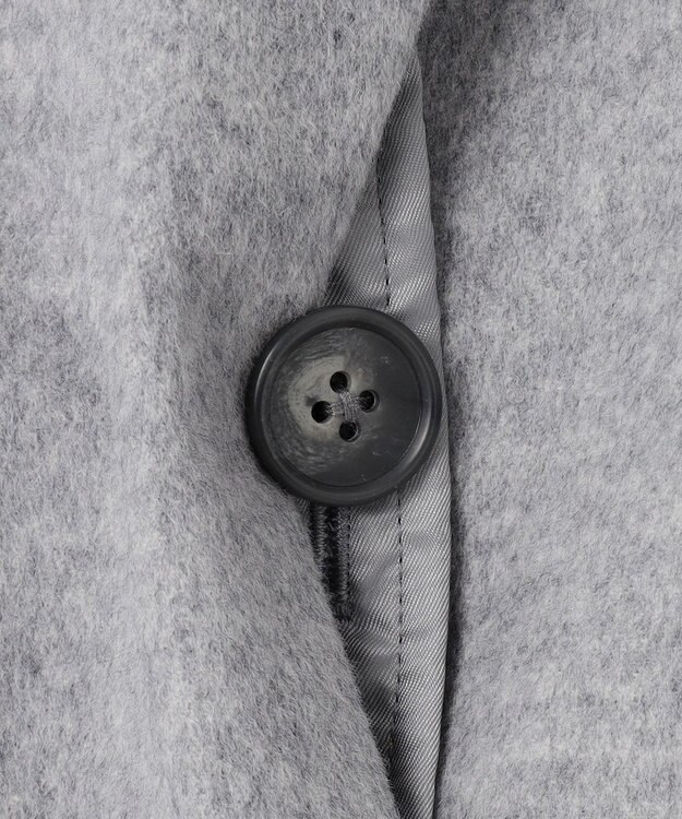 J.PRESS LADIES L Super150sAZAMIビーバー スタンドカラー コート グレー系