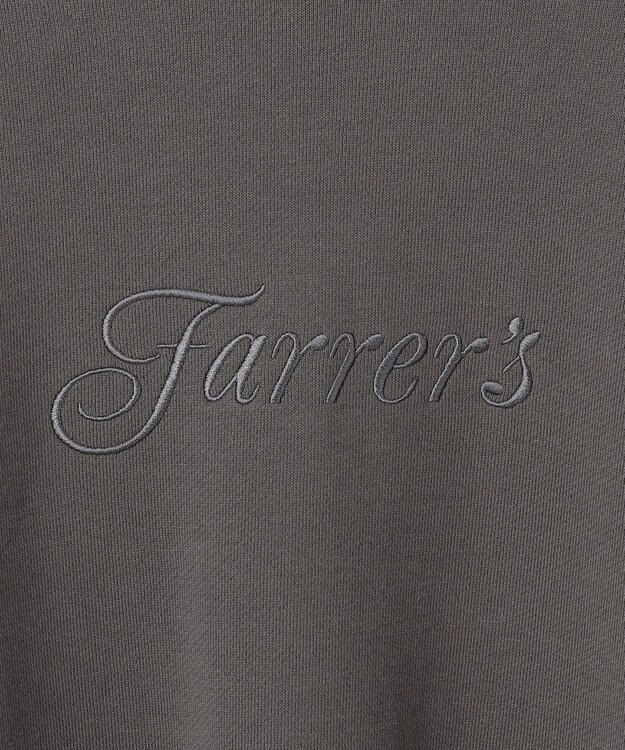 自由区 L クリアループバックレタリング スウェット スレート