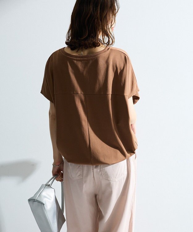 Green Parks 超冷感ドロストフレンチプルオーバー Camel