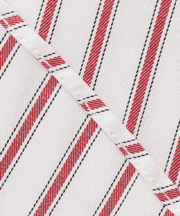 J.PRESS MEN ドビーマルチストライプ シャツ レッド系1