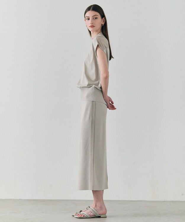 BEIGE， NADIA / シアーコンビ ストレッチニット L.Taupe