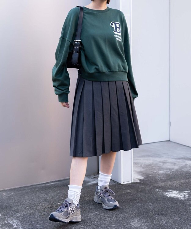 WEGO フォームプリントロゴスウェット ダークグリーン