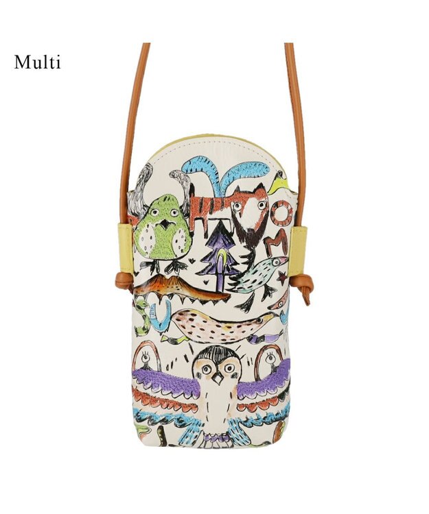 tsumori chisato CARRY ムーンライトアニマル モバイルケース スマホケース スマホショルダー マルチ