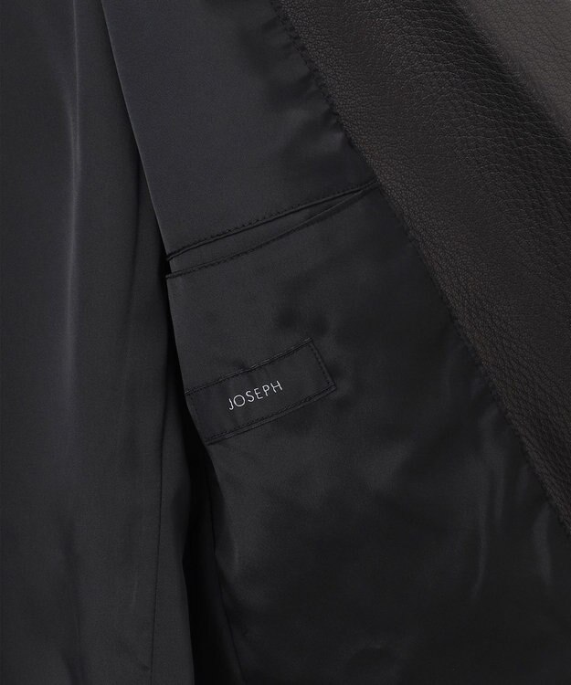 JOSEPH HOMME 【LEON 掲載】<WEB限定>ライトゴートシュリンクレザー　ジャケット ブラック系