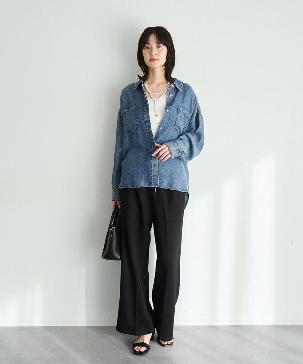 YECCA VECCA 【販売なし】バイオ加工ウ゛ィンテージデニムシャツ Gray