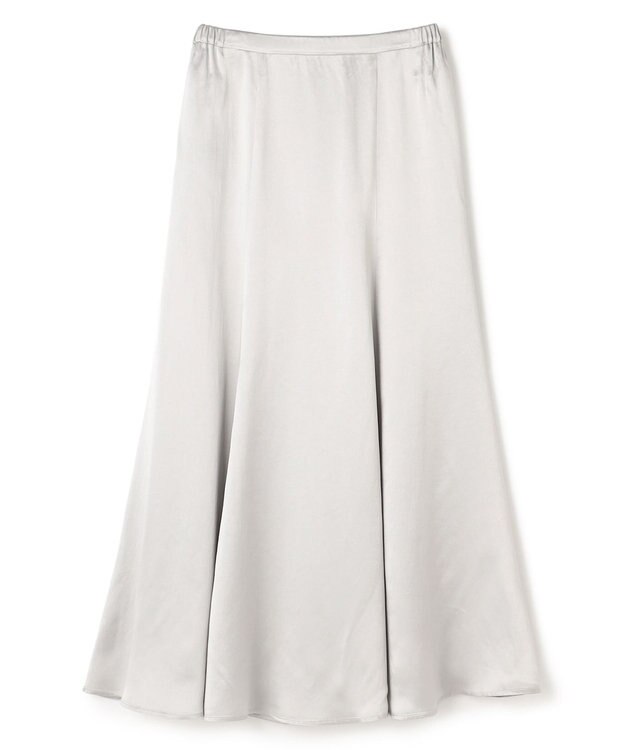 uncrave アセテートヴィンテージサテン マーメイドスカート シルバー