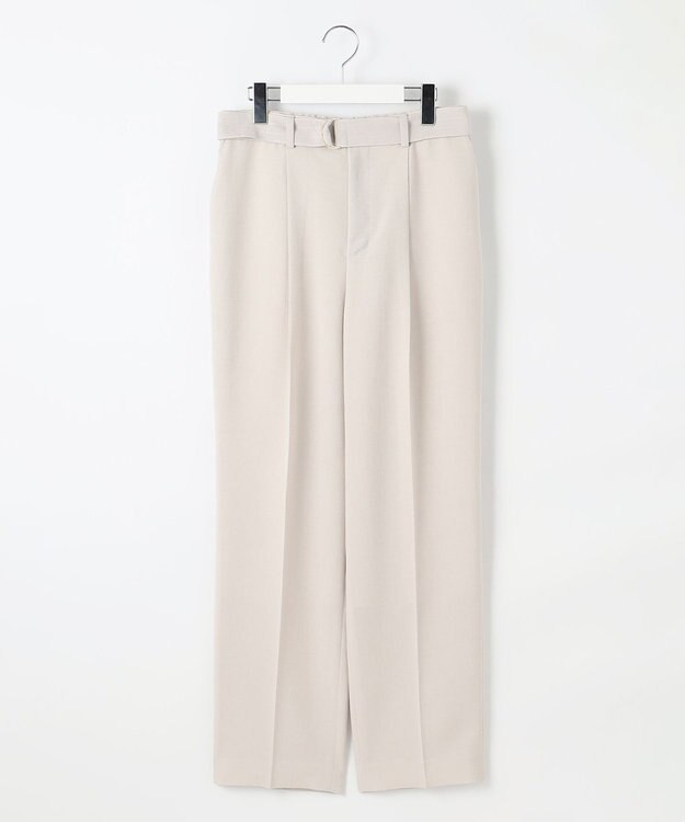 自由区 【カタログ掲載・セットアップ対応・接触冷感・UVカット・洗える】ライトリネンライクテーパード パンツ サンドベージュ