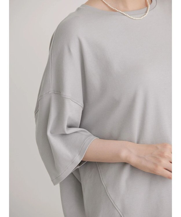 AMERICAN HOLIC ＵＶカット　コクーン半袖カットプルオーバー Gray Beige