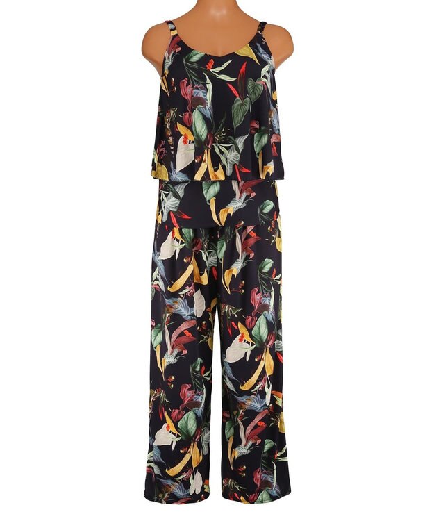 San-ai Resort（三愛水着楽園） ロングパンツセット　9M・11L　【Coral veil（コーラルヴェール）】 ネイビー