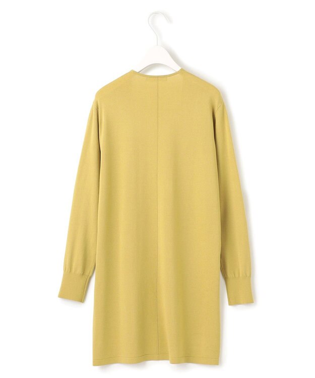 ICB L 【洗える】シンセティックハイゲージ ロングカーディガン クリームカーキ系