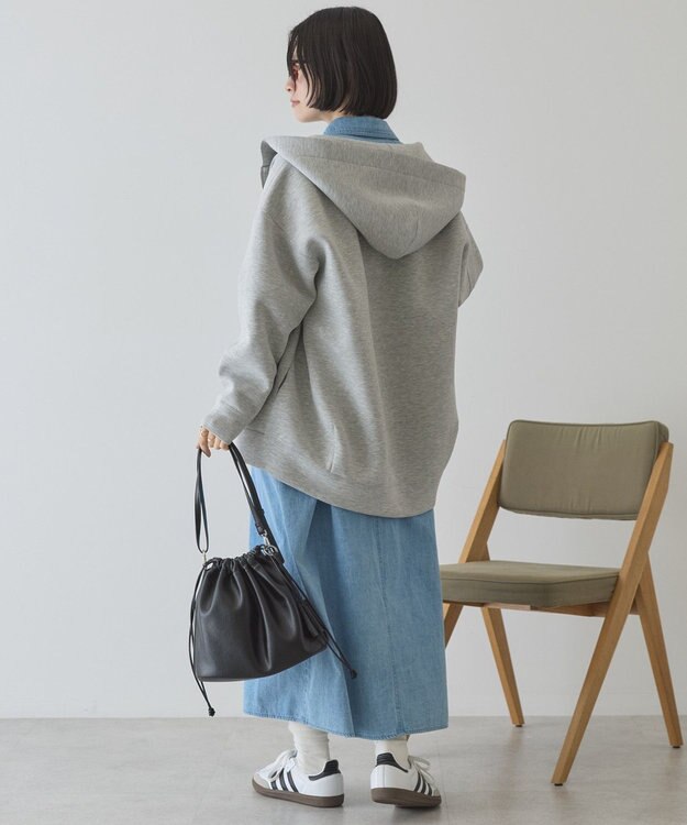 AMERICAN HOLIC ポンチZIPパーカー Light Gray Mixture