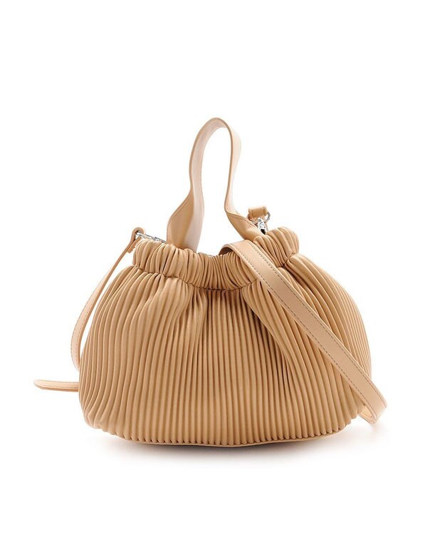 MioFIRANO プリーツミニバッグ 2WAY　FR エフアール BEIGE