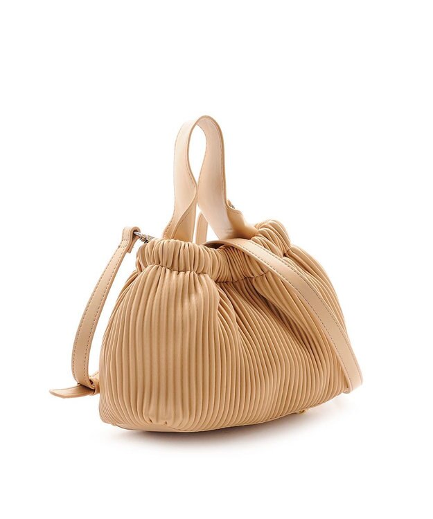 MioFIRANO プリーツミニバッグ 2WAY　FR エフアール BEIGE