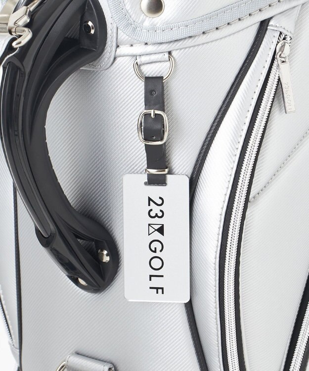 23区GOLF 【UNISEX】セルフスタンドバッグ内蔵キャディバッグ キャリー付き 練習や電車移動に◎ シルバー系