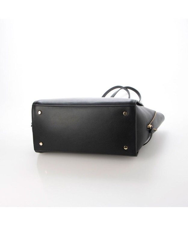 UNBILLION カシュカシュ cachecache / ベルトディテールサイドジップA4トート ブラック