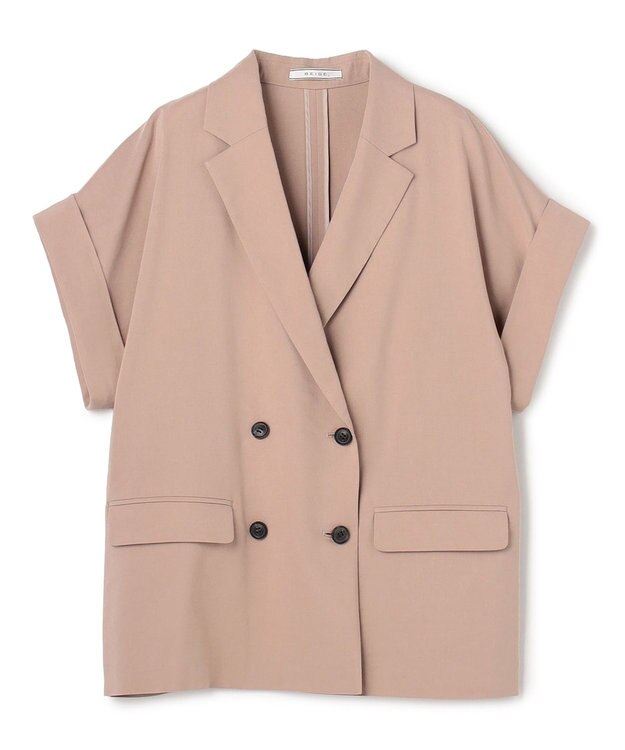 BEIGE， SPINEL / ハーフスリーブ ダブルジャケット Milk Tea