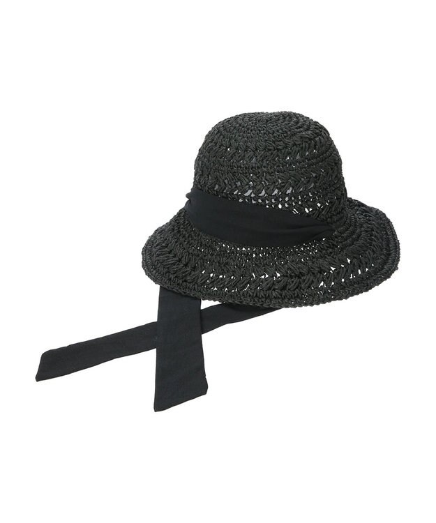 AMERICAN HOLIC リボンペーパーハット Black