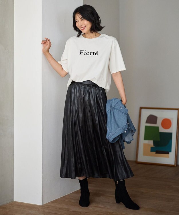 ANY フロッキーロゴテールTシャツ オフ