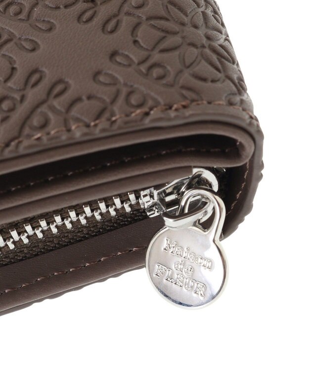Maison de FLEUR FLEURモノグラムウォレット Brown