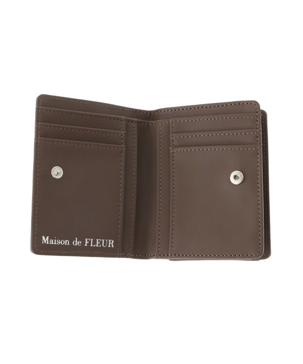 Maison de FLEUR FLEURモノグラムウォレット Brown