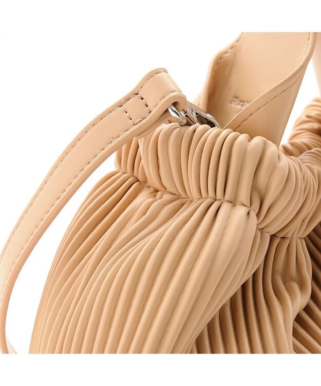 MioFIRANO プリーツミニバッグ 2WAY　FR エフアール BEIGE