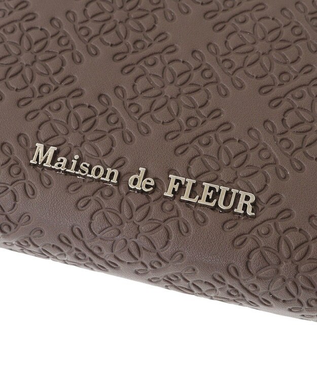 Maison de FLEUR FLEURモノグラムウォレット Brown