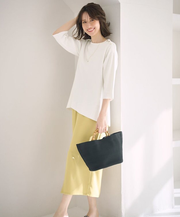 ANY SIS バンブーニット バッグ ブラック