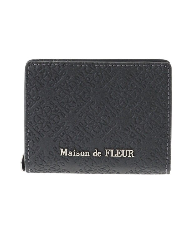 Maison de FLEUR FLEURモノグラムウォレット Charcoal Gray
