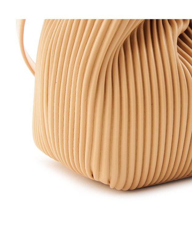 MioFIRANO プリーツミニバッグ 2WAY　FR エフアール BEIGE