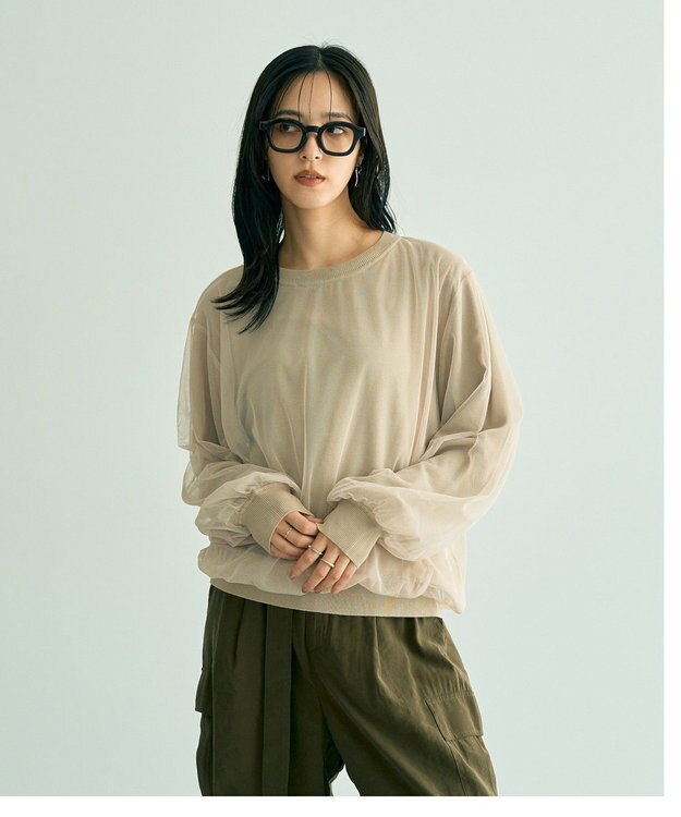 YECCA VECCA オーバーチュールニット Light Beige