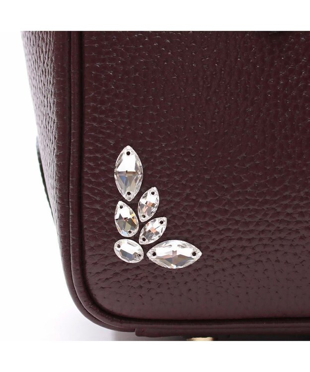 A.D.M.J. 【牛革】　スワロ付きミニトート(Dカン＋) BORDEAUX