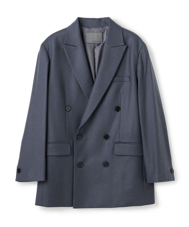 uncrave フランネル BIG ジャケット ブルーグレー