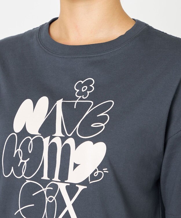 NAVE プリントTシャツ グレー系