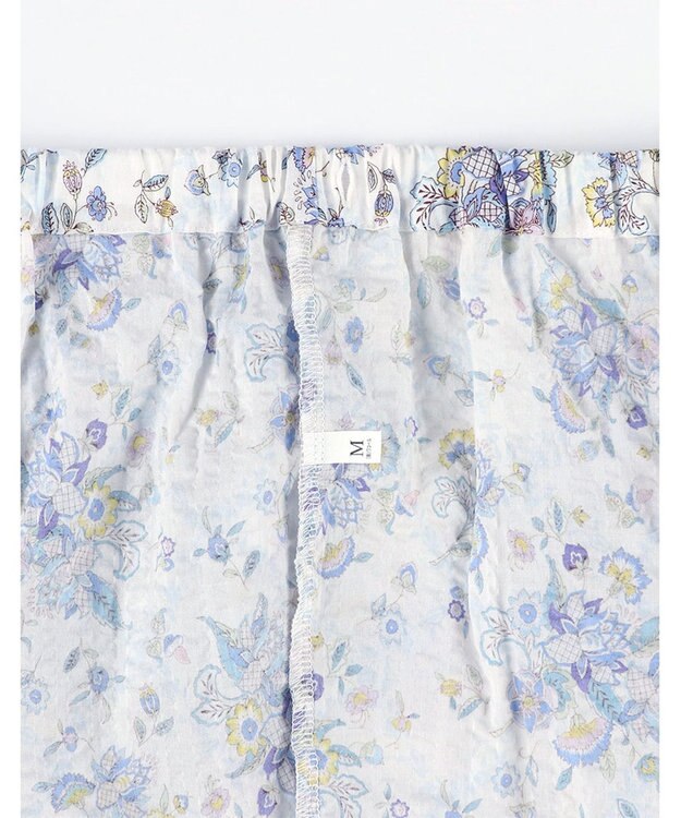 WACOAL パジャマ 7分袖 長袖 長ズボン 綿100%(本体) ローン素材 ミントン レディース NDT265 /ワコール ホワイト